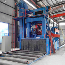 Engineering Machinery Abrasive Blasting Machine , Steel Plate Cleaning Machine
