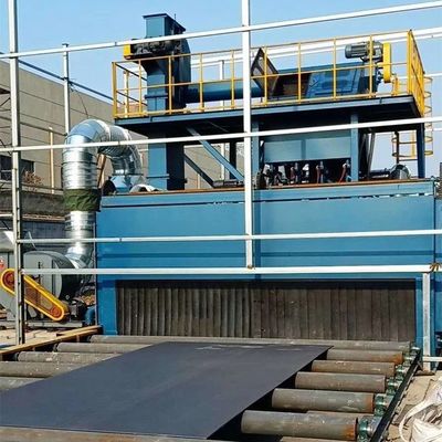 H Beam Roller Conveyor Shot Blast Peening Machine Rust Remove