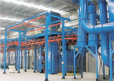 Automatically Hook Type Shot Blasting Machine , Airless Shot Blasting Machine