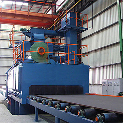 Q69 Steel Plate Shot Blasting Machine Beam Structure Shot Blasting Painting Machine
