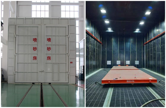 Q26 Series Sand Blasting Room For Steel Structure Cleaning Painting Room Automatic Recycling Sand Blasting Room