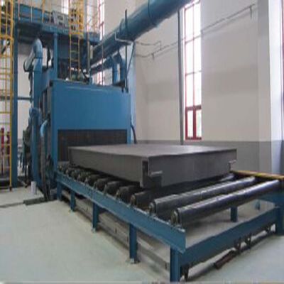 Roller Conveyor Shot Blasting Machine For Cleaning Car Parts And Steel Plate Cleaning